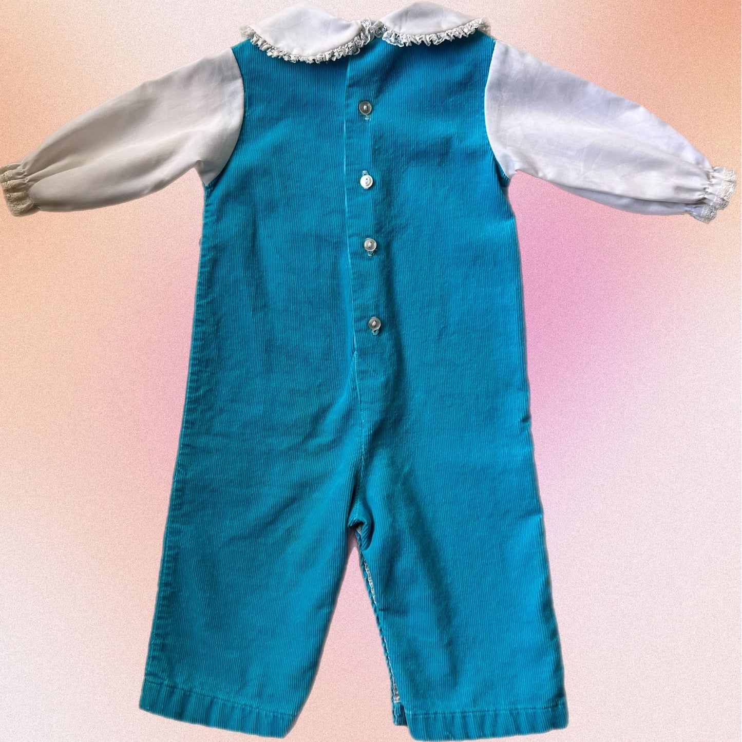 Aqua Blue Corduroy Jumper