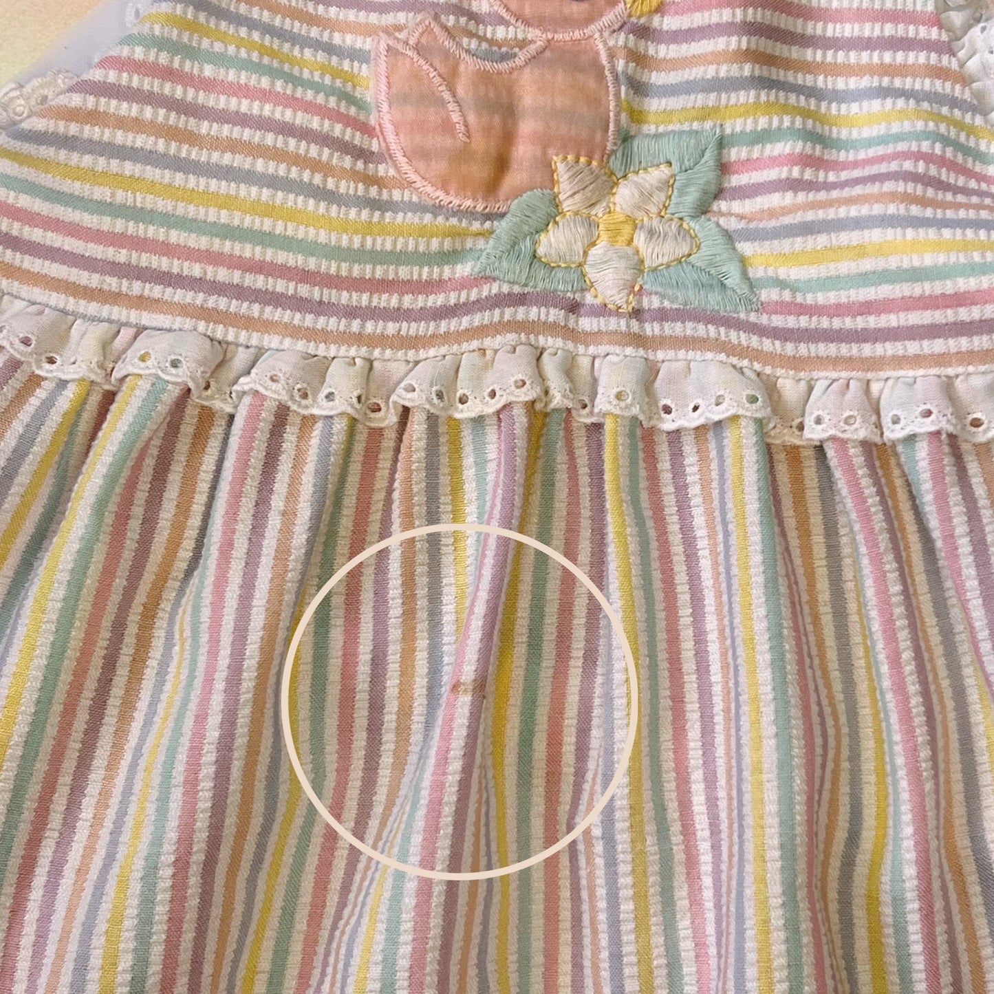 Pastel Striped Lucky Ducky Dress