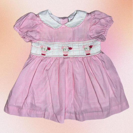 Smocked Flower Pots Dress