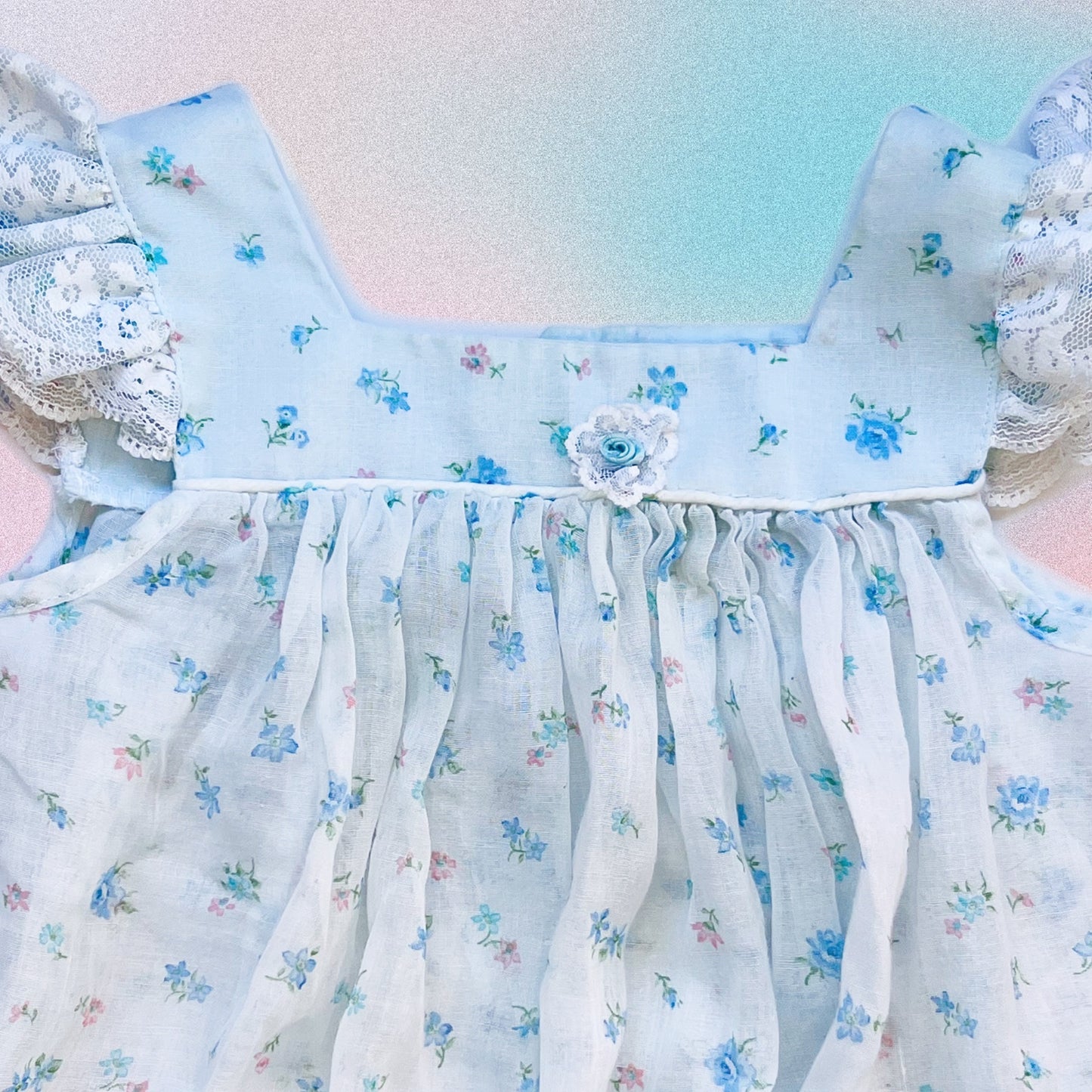True Baby Blue Floral Dress