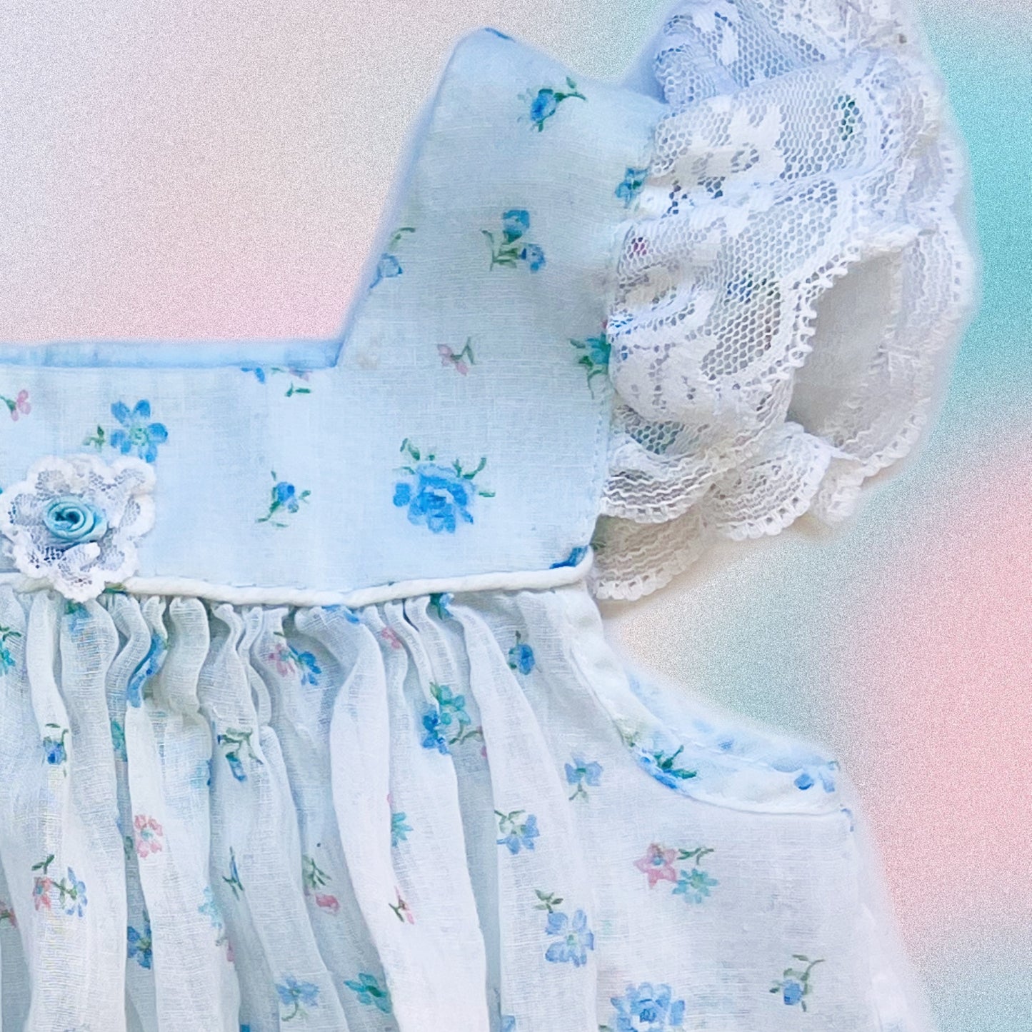 True Baby Blue Floral Dress