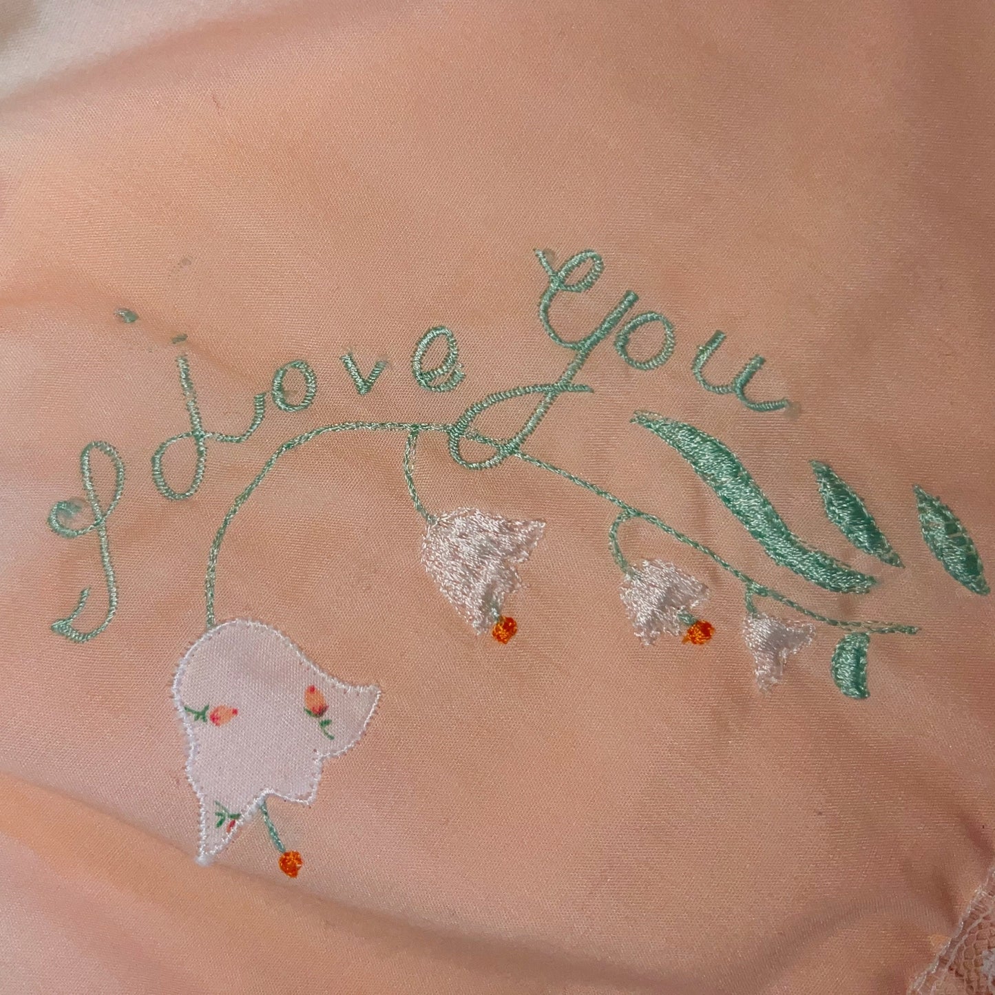 Peach I Love You Dress