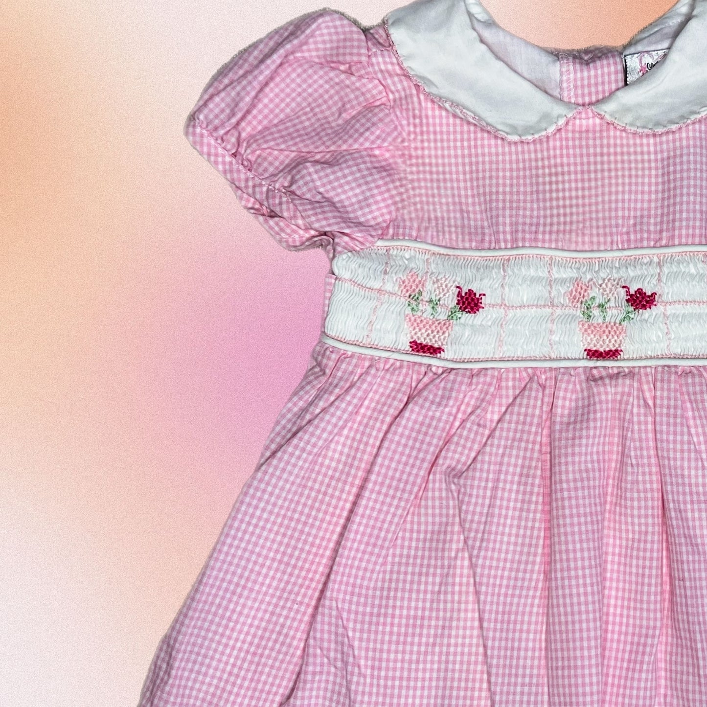 Smocked Flower Pots Dress