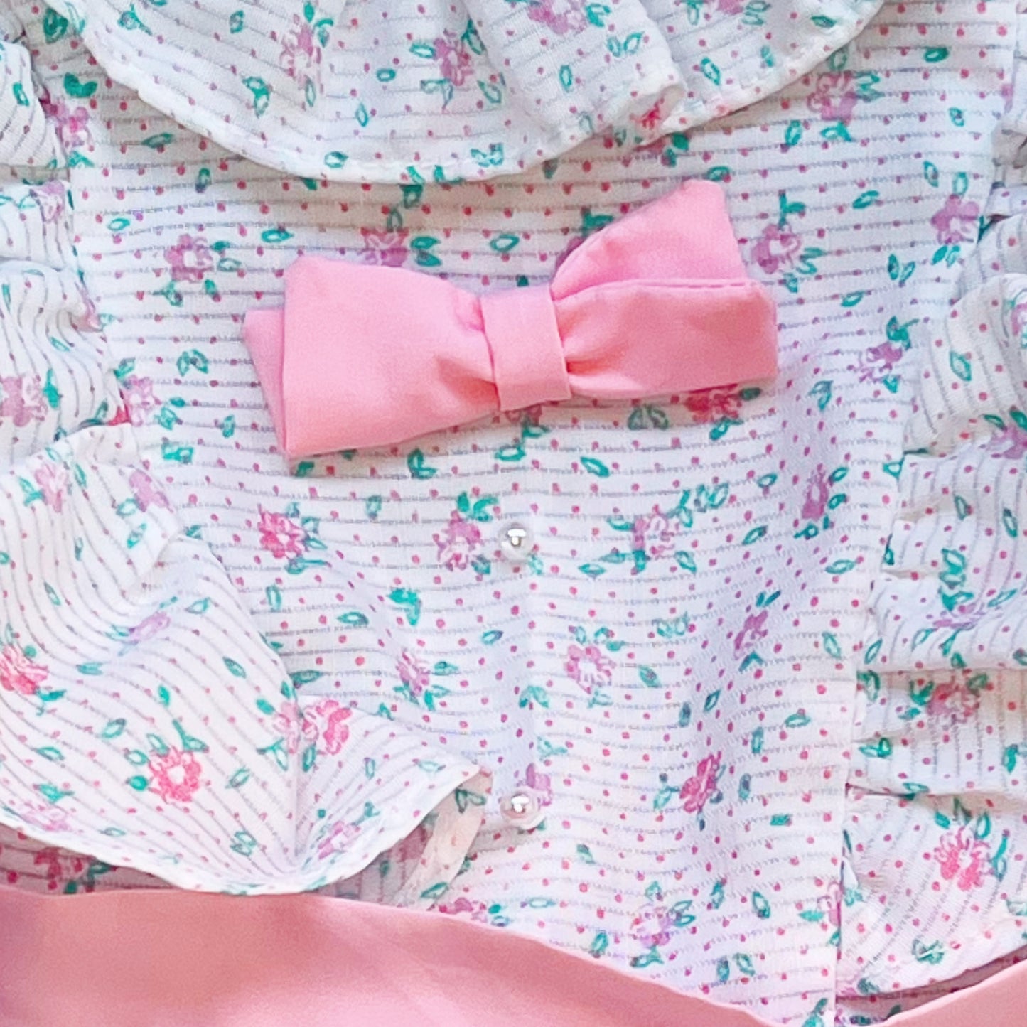 Pretty in Pink Bows + Pearls Party Dress