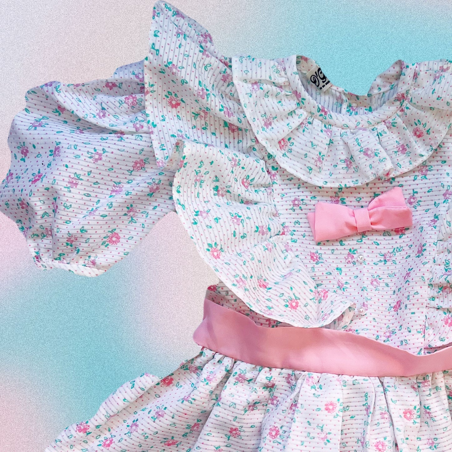 Pretty in Pink Bows + Pearls Party Dress