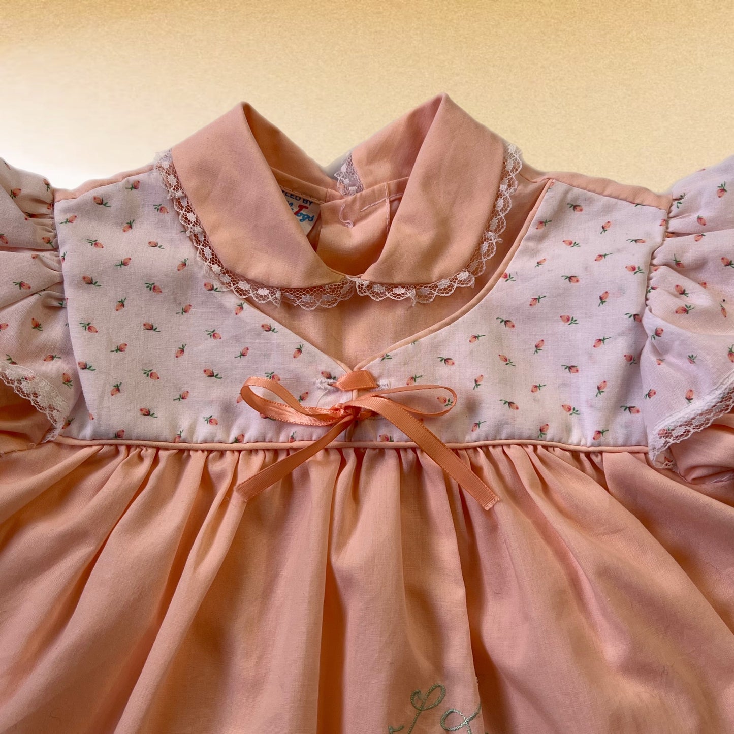 Peach I Love You Dress