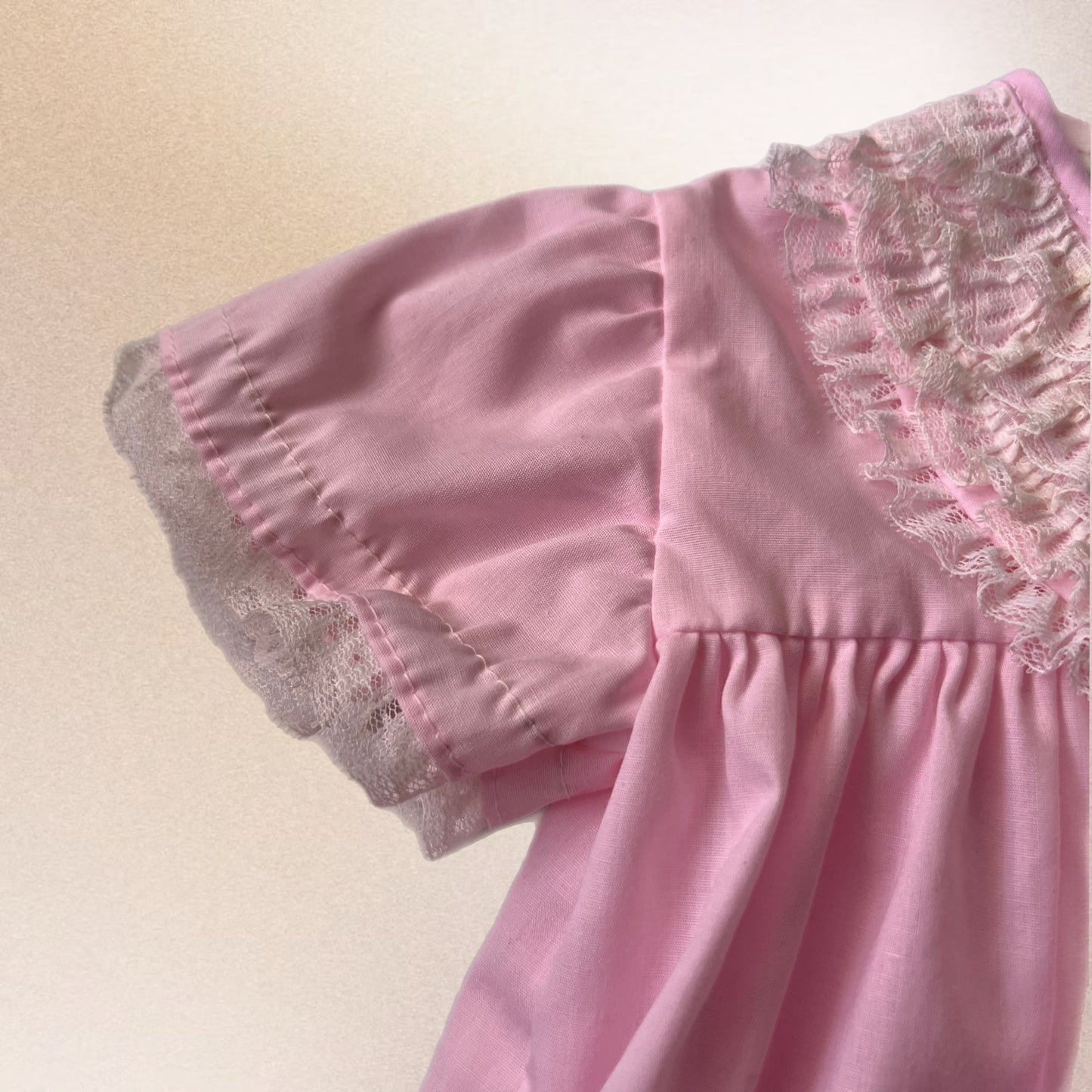 Pink Princess Layered Lace Dress