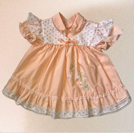 Peach I Love You Dress